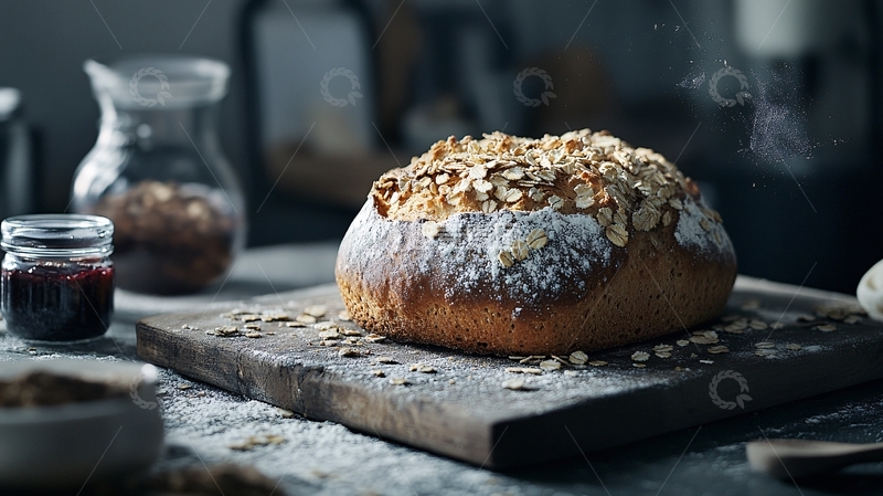 高清大图下载【趣麦麦图】精美的霜糖面包