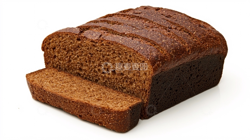 高清大图下载【趣麦麦图】全麦吐司黑面包1