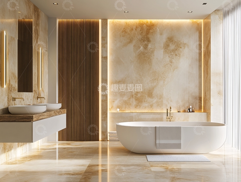 高清大图下载【趣麦麦图】轻奢洗手间