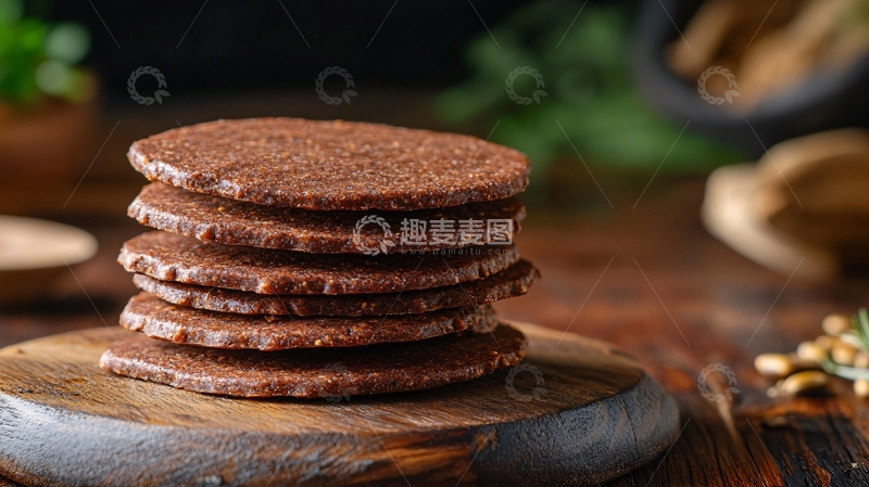高清大图下载【趣麦麦图】山楂汉堡糕点零食