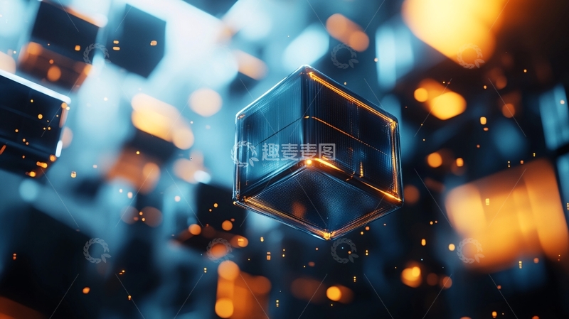 高清大图下载【趣麦麦图】科技感立方体