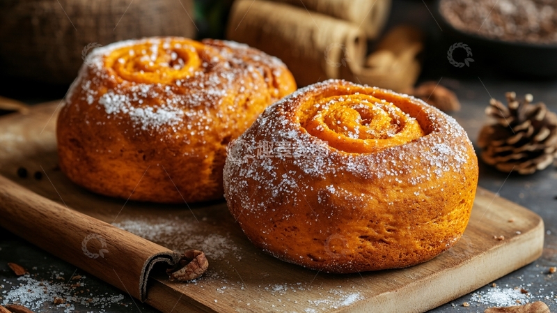 高清大图下载【趣麦麦图】南瓜软欧