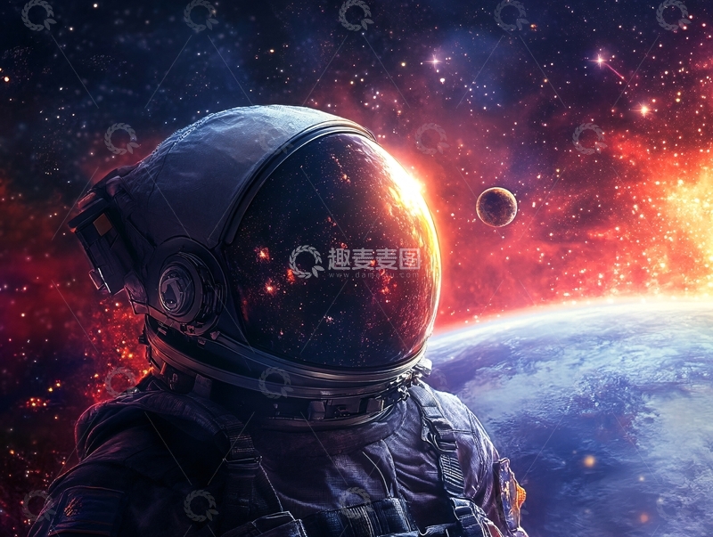 高清大图下载【趣麦麦图】星球宇航员壁纸6