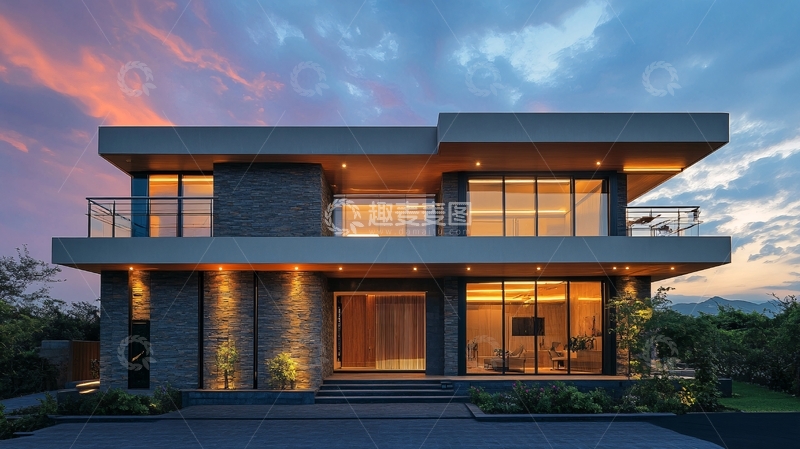 高清大图下载【趣麦麦图】现代住宅别墅设计