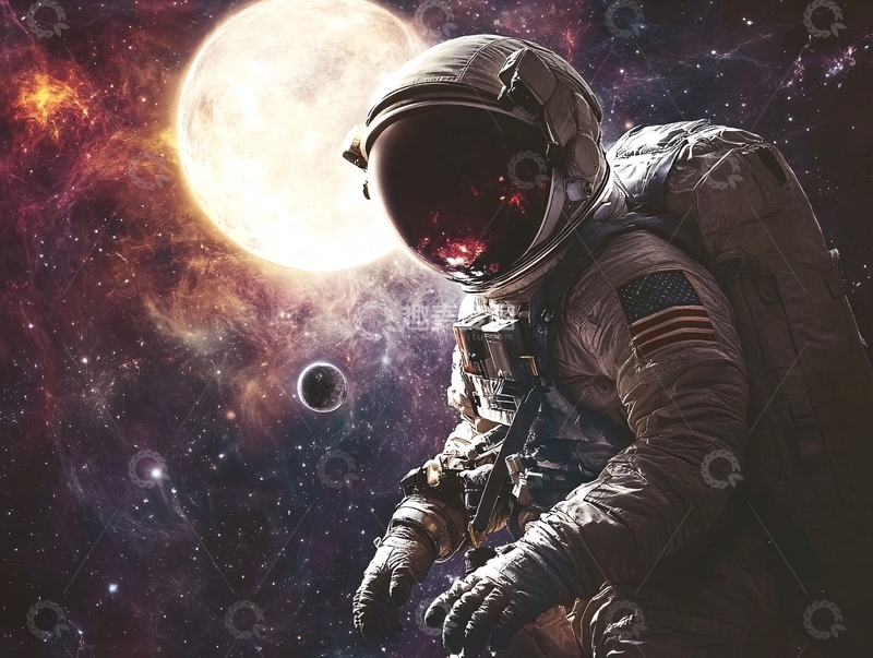 高清大图下载【趣麦麦图】星球宇航员壁纸5