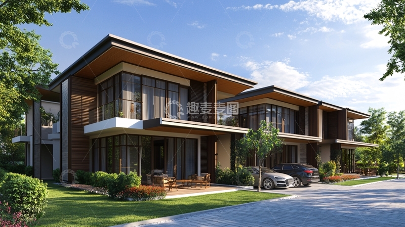 高清大图下载【趣麦麦图】别墅渲染1