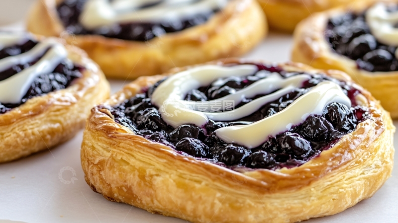 高清大图下载【趣麦麦图】蓝莓起酥1