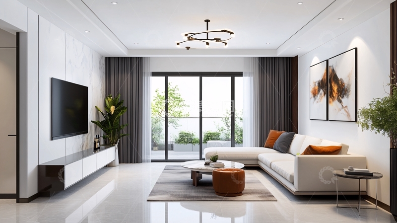 高清大图下载【趣麦麦图】简约风客厅