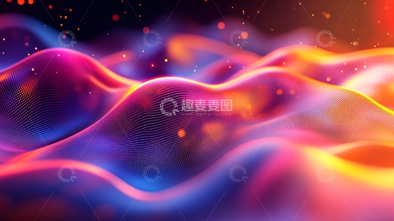 高清大图下载【趣麦麦图】答谢晚宴炫彩渐变流体