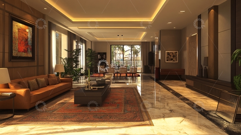 高清大图下载【趣麦麦图】大气会客厅