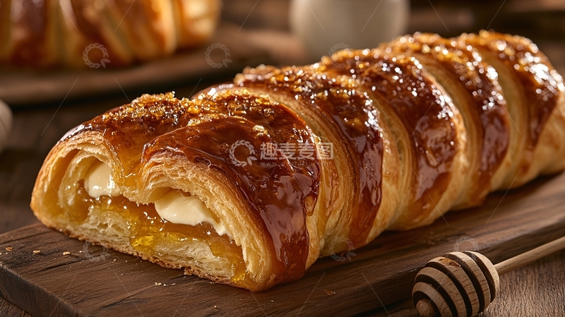 高清大图下载【趣麦麦图】糕点注心手撕面包烘焙