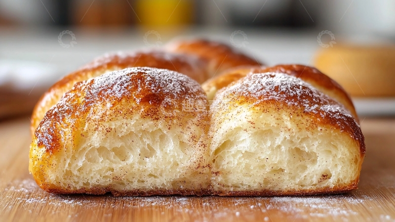 高清大图下载【趣麦麦图】烘焙食品烤箱面包4