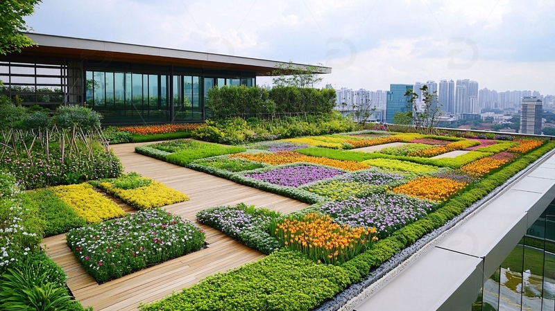 高清大图下载【趣麦麦图】屋顶花园