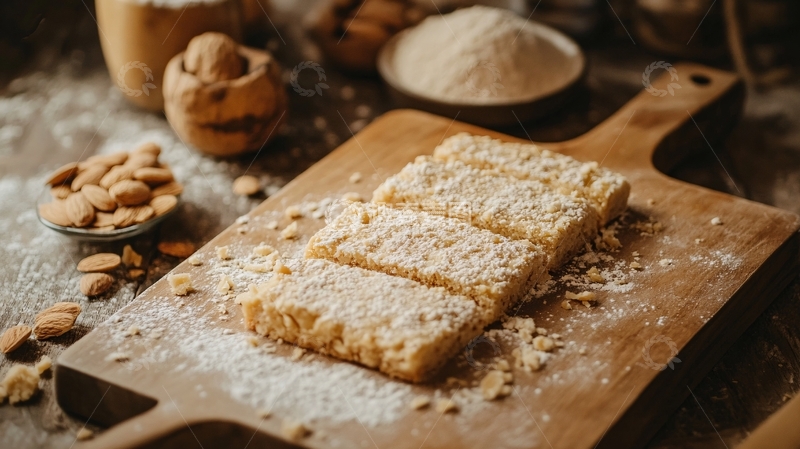 高清大图下载【趣麦麦图】手工杏仁薄片1