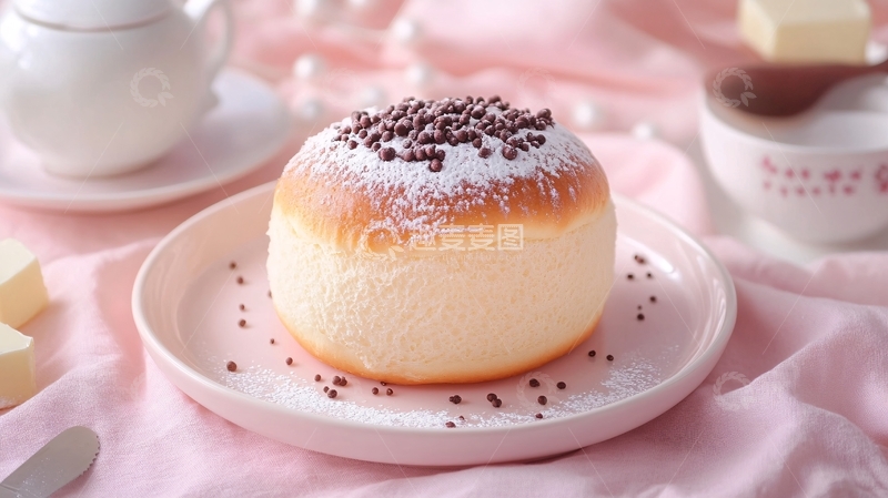 高清大图下载【趣麦麦图】爆浆冰面包