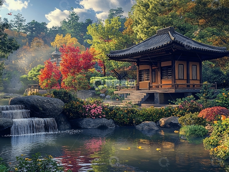 高清大图下载【趣麦麦图】韩式古典园林