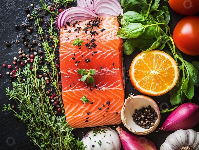 高清大图下载【趣麦麦图】鱼片食材图片2