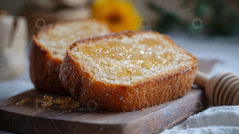 高清大图下载【趣麦麦图】蜂蜜面包片