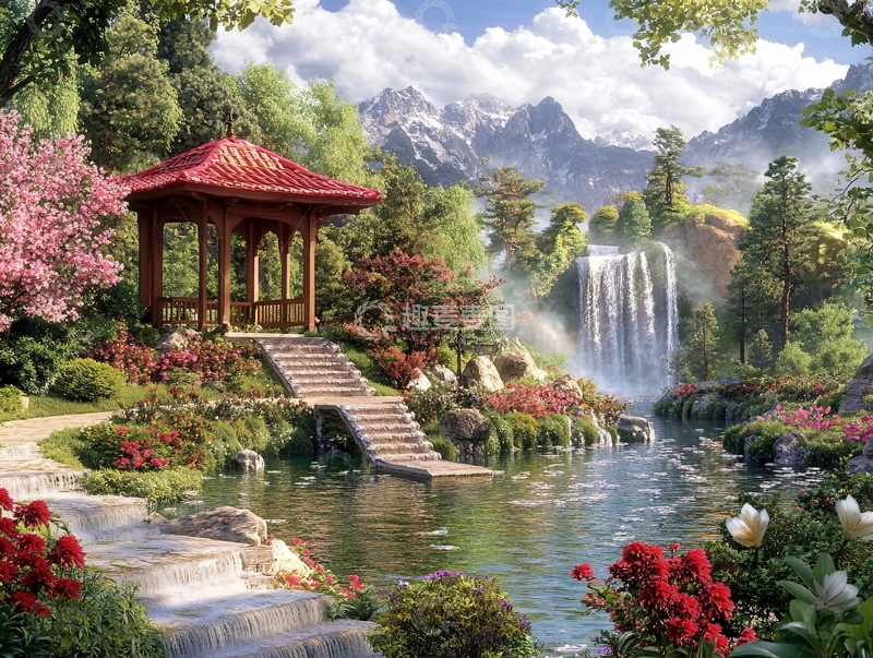 高清大图下载【趣麦麦图】园林效果图施工效果图设计