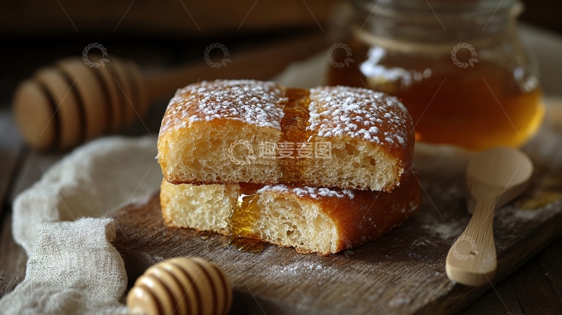 高清大图下载【趣麦麦图】蜂糖浆多士1