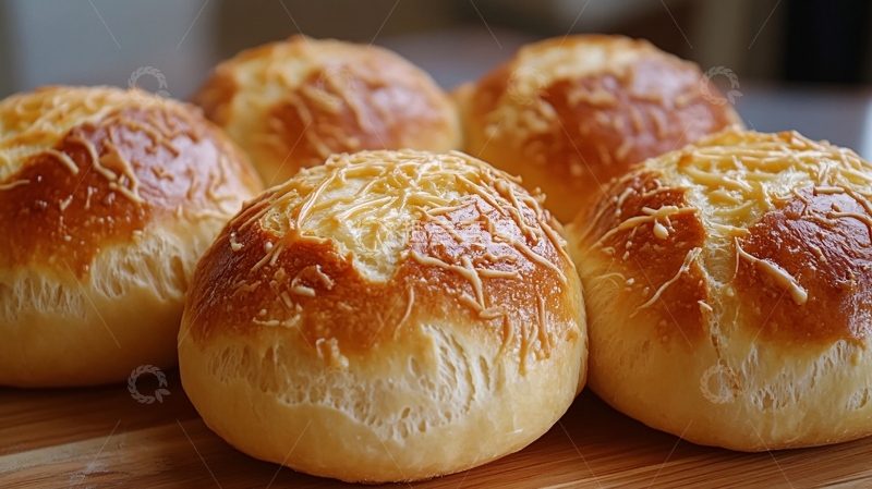 高清大图下载【趣麦麦图】西点美食冰火菠萝包1