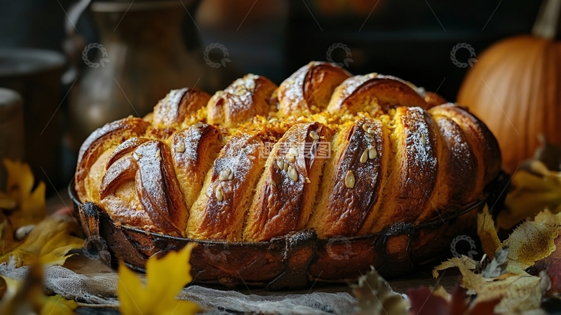 高清大图下载【趣麦麦图】南瓜软欧1