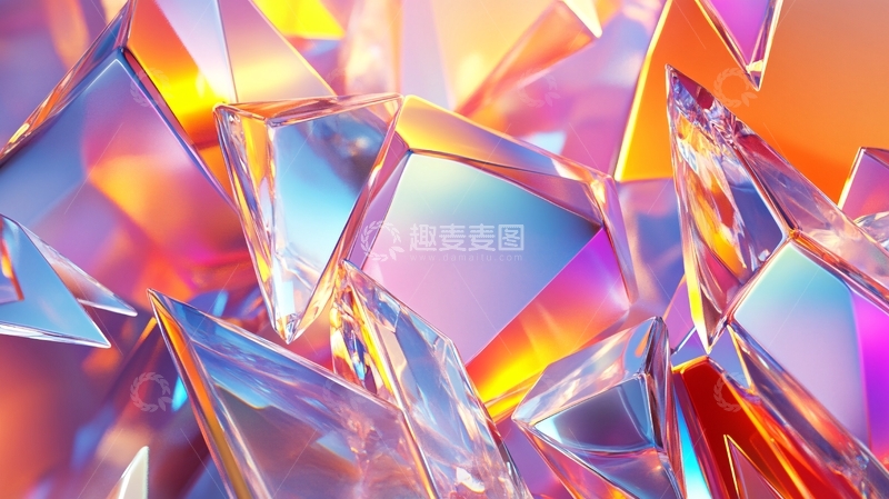 高清大图下载【趣麦麦图】水晶片背景底纹