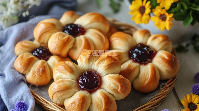 高清大图下载【趣麦麦图】蓝莓丹麦包4