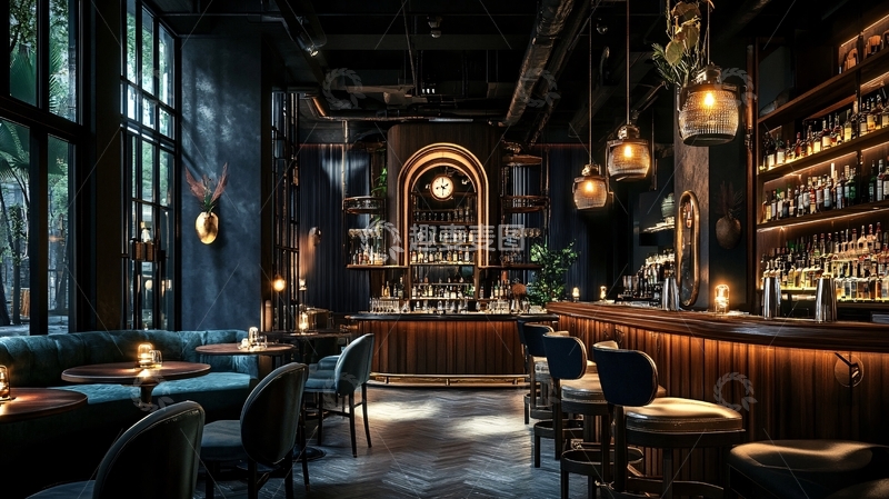 高清大图下载【趣麦麦图】清吧设计1