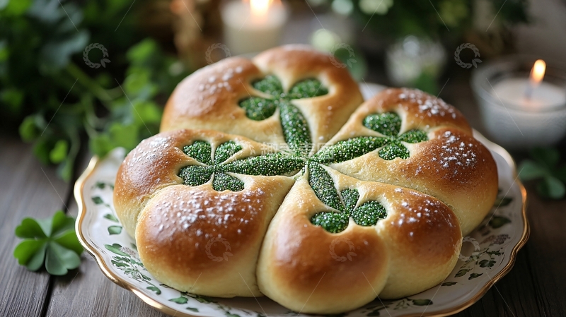 高清大图下载【趣麦麦图】花朵面包