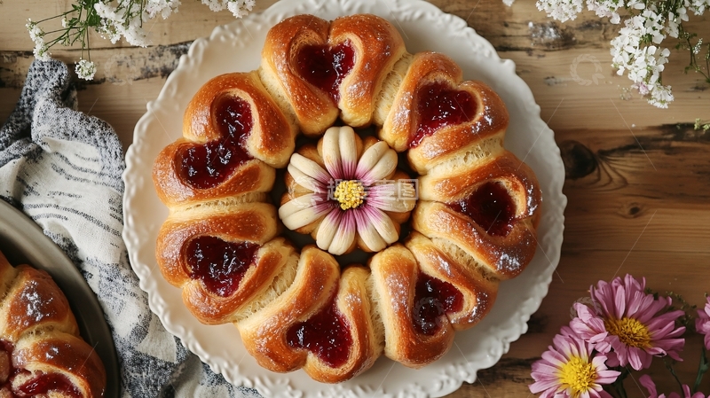 高清大图下载【趣麦麦图】花朵面包2