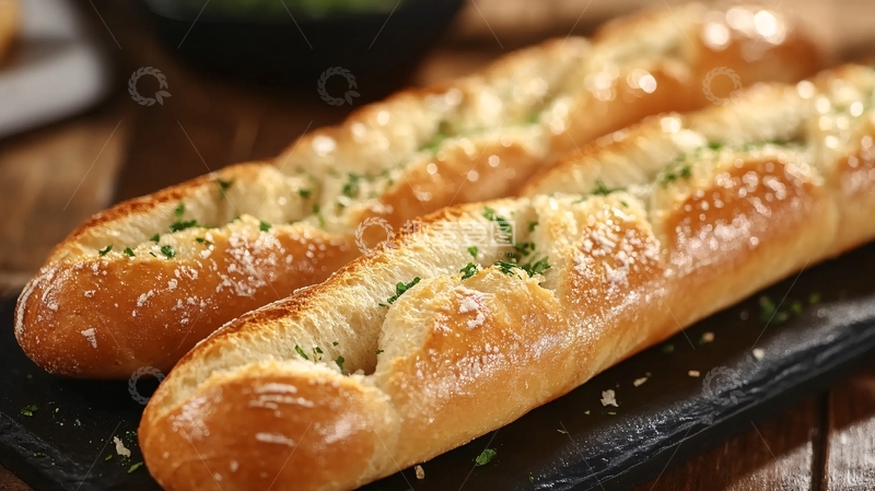 高清大图下载【趣麦麦图】香葱芝士面包
