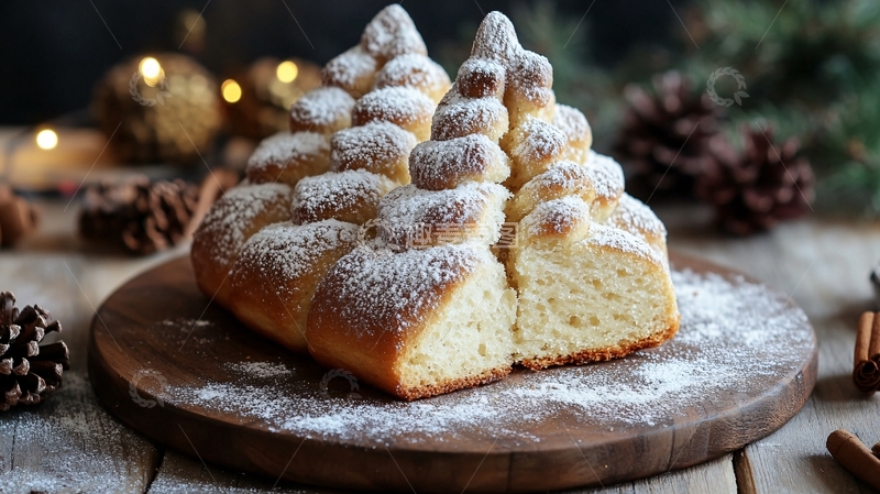 高清大图下载【趣麦麦图】圣诞节面包2
