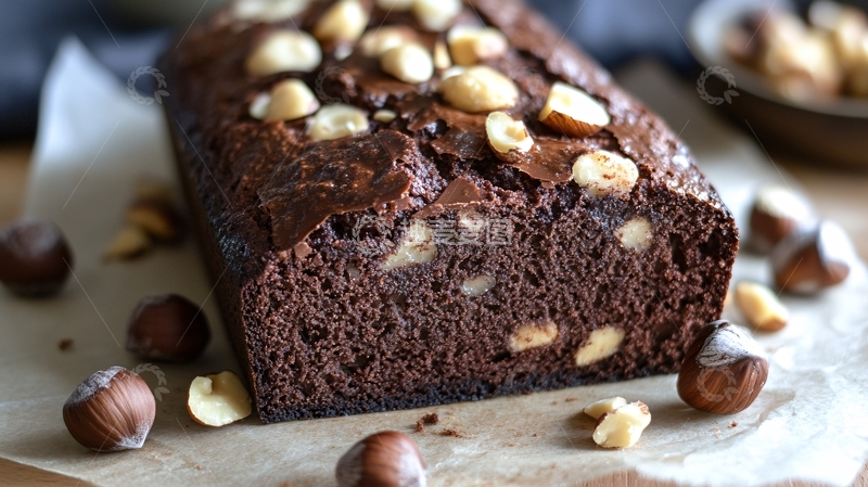 高清大图下载【趣麦麦图】坚果布朗尼