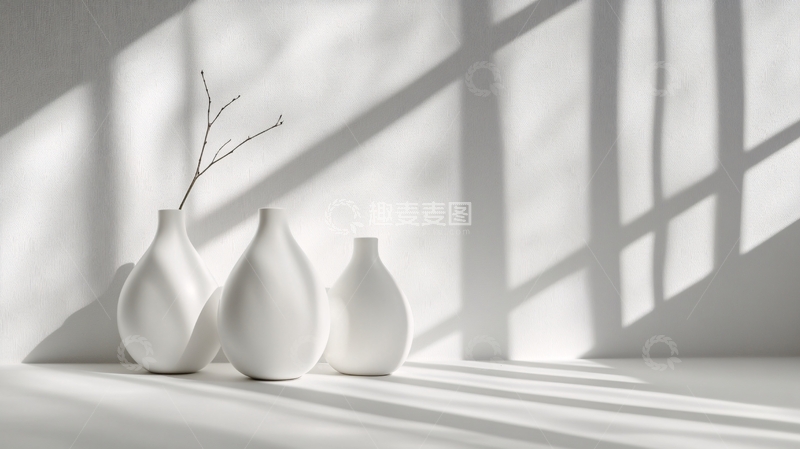 高清大图下载【趣麦麦图】灯光下的花瓶1