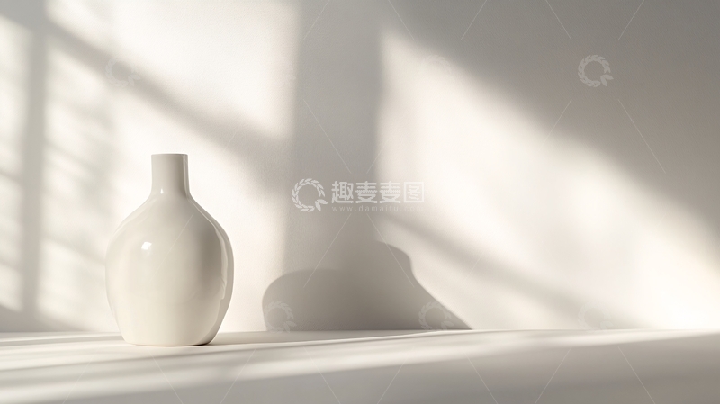 高清大图下载【趣麦麦图】灯光下的花瓶