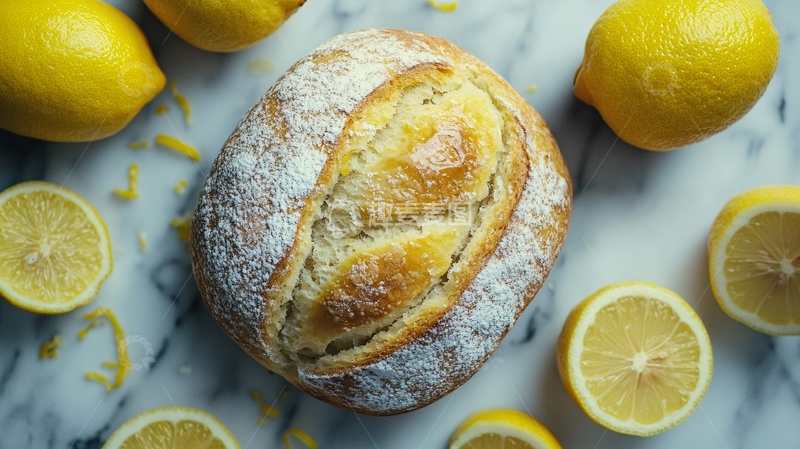 高清大图下载【趣麦麦图】一颗柠檬蛋糕