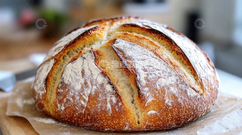 高清大图下载【趣麦麦图】无揉面包