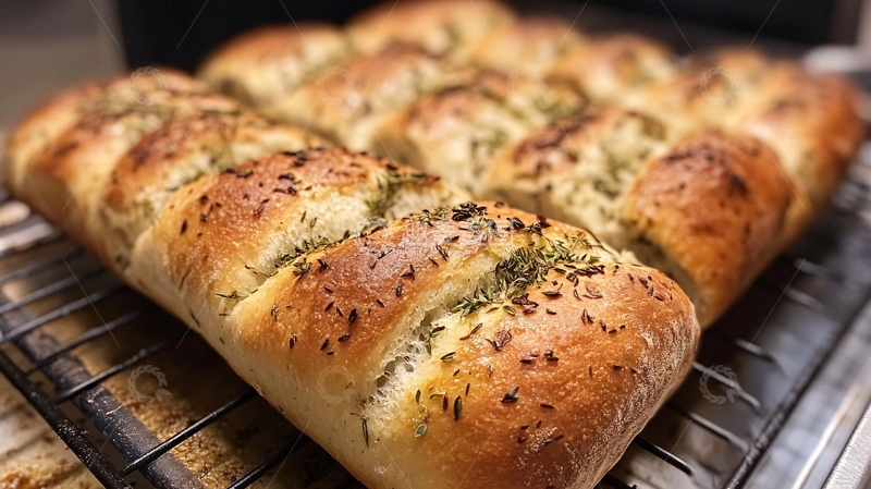高清大图下载【趣麦麦图】香葱芝士面包2