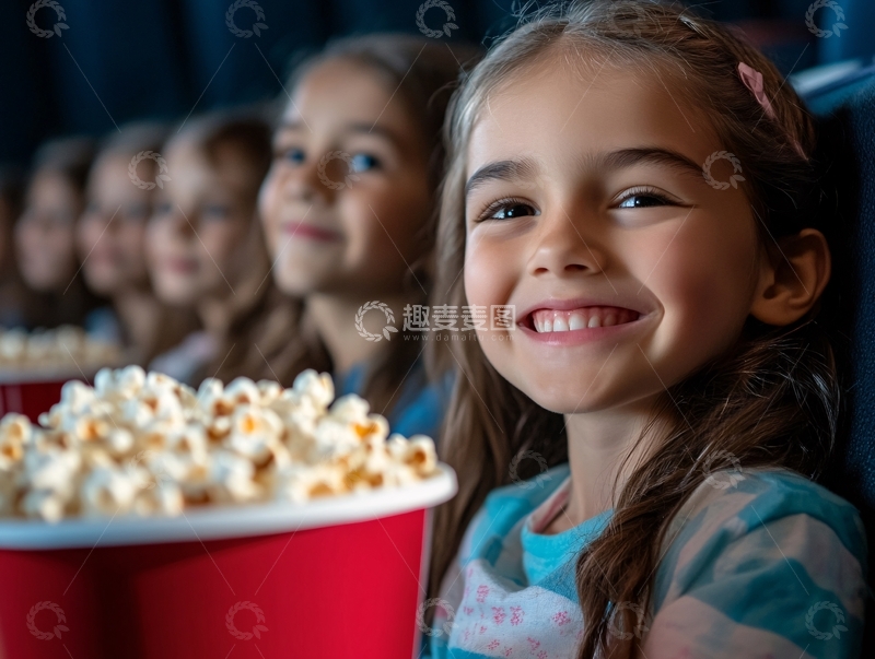 高清大图下载【趣麦麦图】电影院看电影