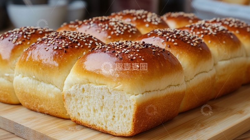 高清大图下载【趣麦麦图】豆乳面包