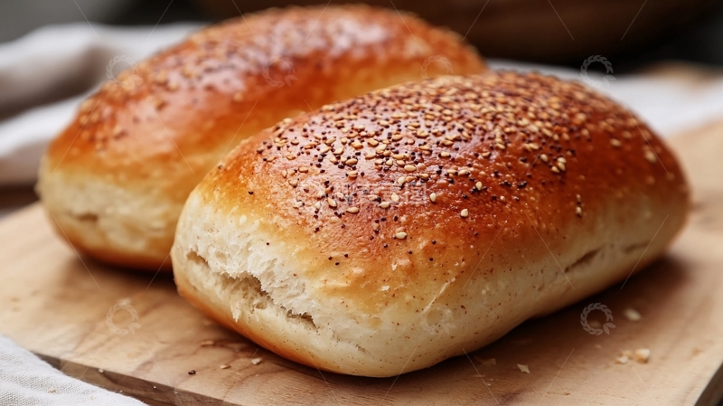 高清大图下载【趣麦麦图】芝麻餐包7