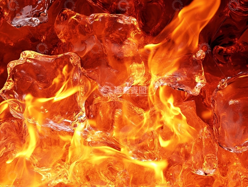 高清大图下载【趣麦麦图】火焰奇幻景象冰霜
