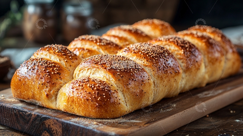 高清大图下载【趣麦麦图】烘焙食品烤箱面包9
