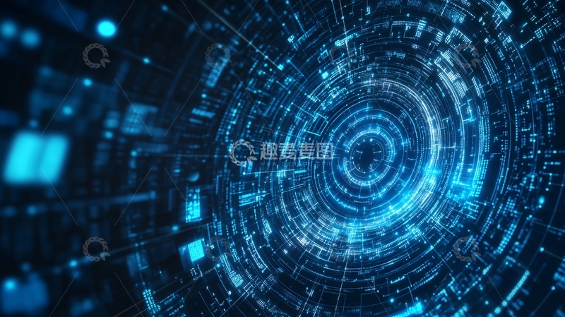 高清大图下载【趣麦麦图】科技圆环素材1