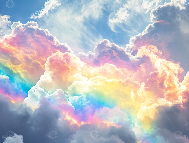 高清大图下载【趣麦麦图】炫彩的云朵