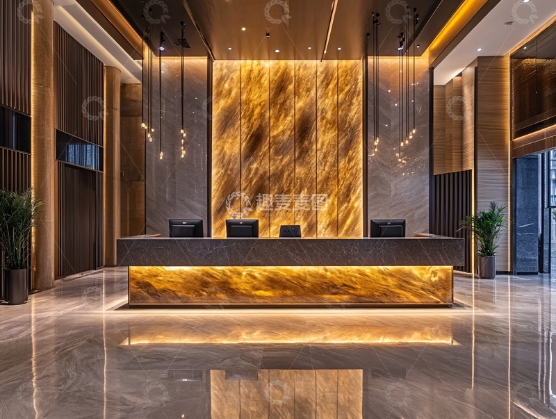 高清大图下载【趣麦麦图】星级会所前台