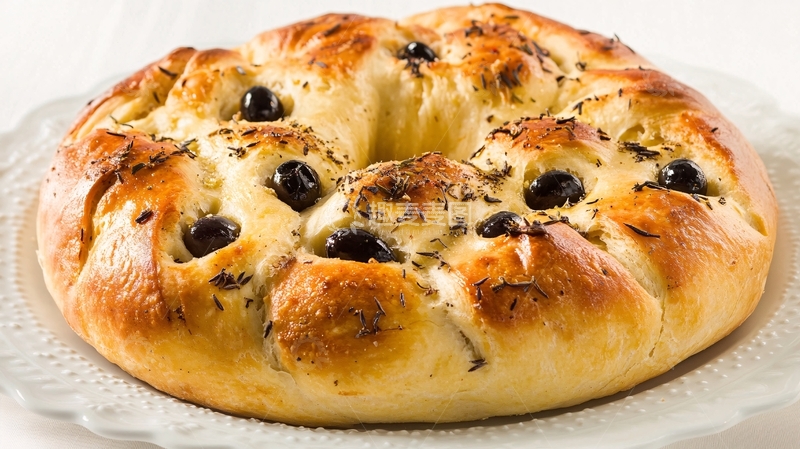 高清大图下载【趣麦麦图】蓝莓坚果面包