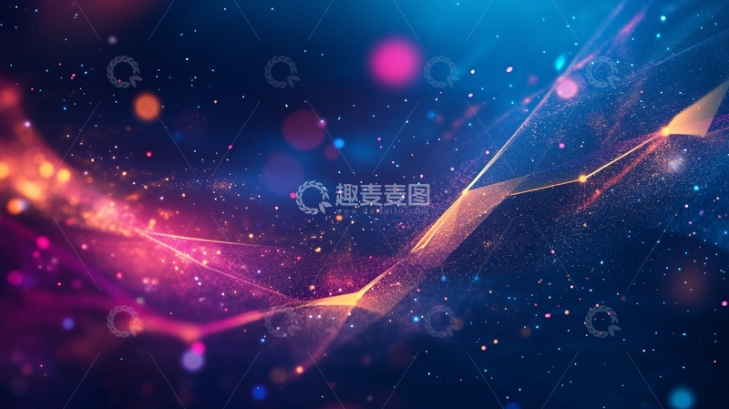 高清大图下载【趣麦麦图】优雅蓝紫色炫光背景