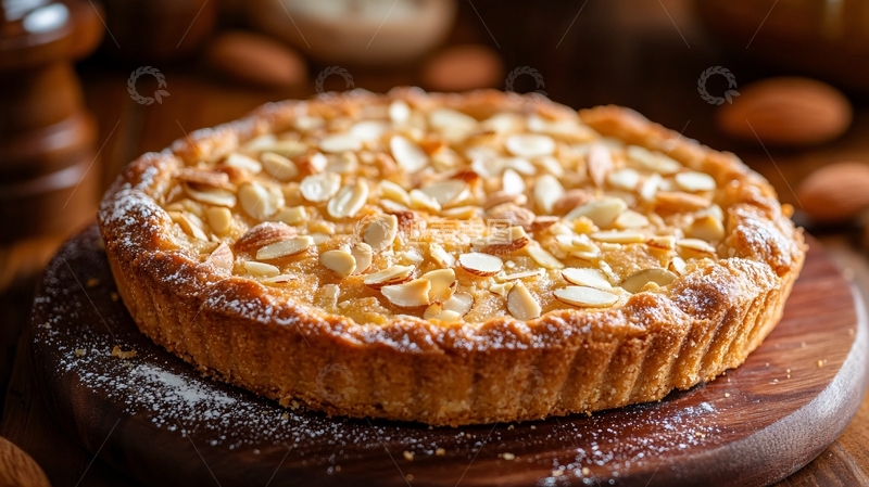 高清大图下载【趣麦麦图】杏仁奶油挞